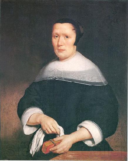 Nicolas Maes Portrait of a woman France oil painting art
